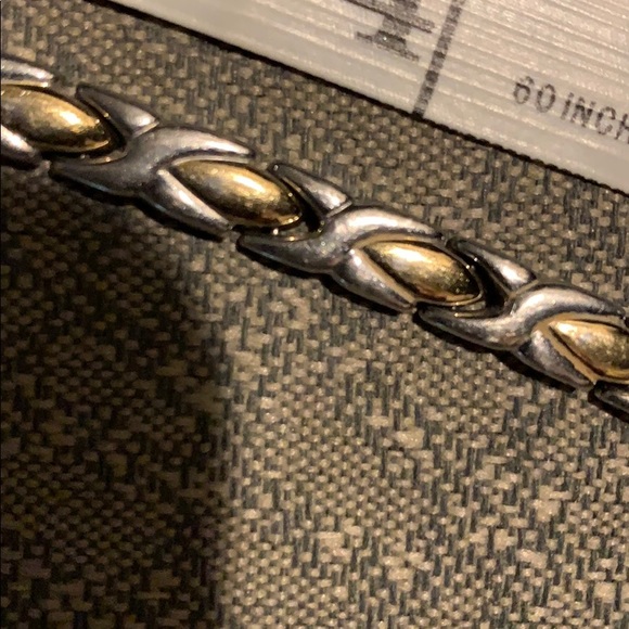 silver & gold bracelet - Picture 2 of 4